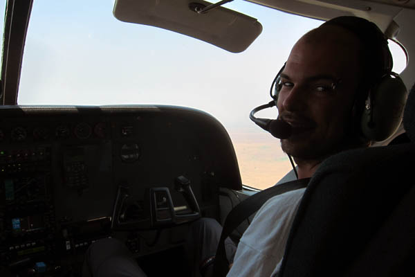 Flying co-pilot from Faradje to Dungu